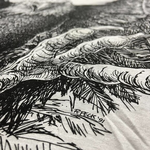 Vintage Harley Davidson t shirt Salt Lake Utah single stitch aop 3D men’s L - Picture 4 of 6